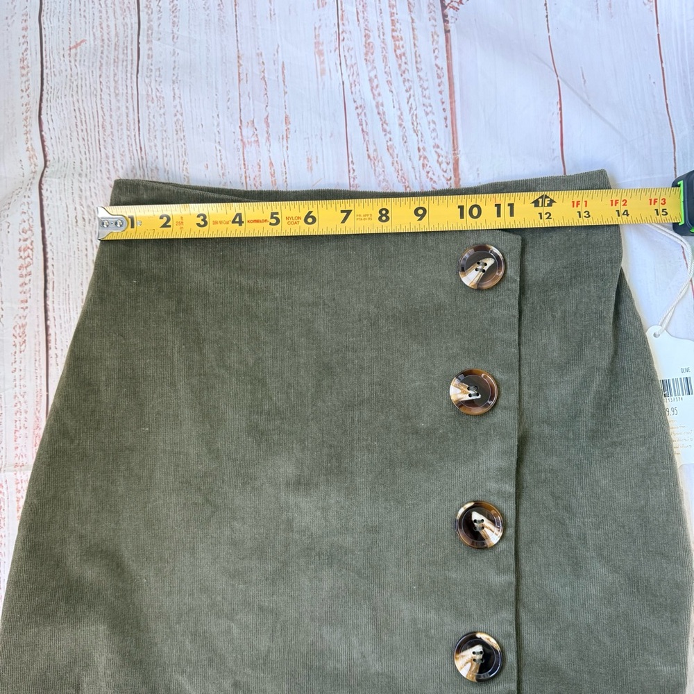 Altar’d State “Addie” Corduroy Skirt – Green, Size M NWT - Picture 9 of 9